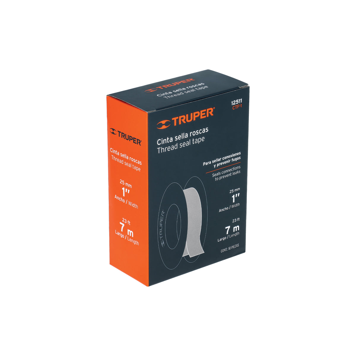 CINTA TEFLON 1X7 METROS TRUPER 12511