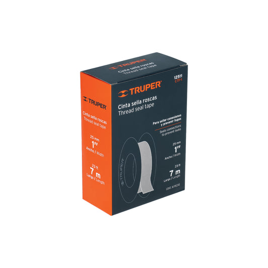 CINTA TEFLON 1X7 METROS TRUPER 12511