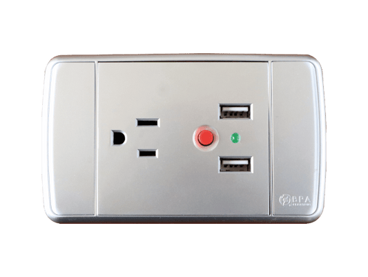 TOMA MAS USB PLATEADO BPA ELECTRIC CT00019PL