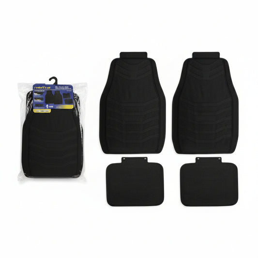 SET ALFOMBRA PARA AUTO HULE NEGRA 4PCS 991-805637