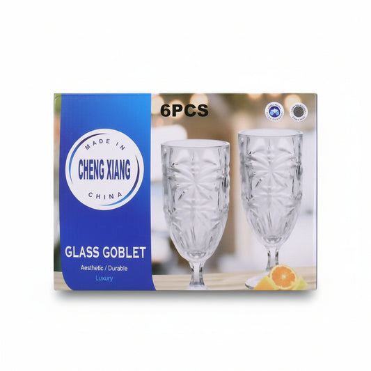 COPA VIDRIO SET 6PZAS  CHENG XIANG HC-6318