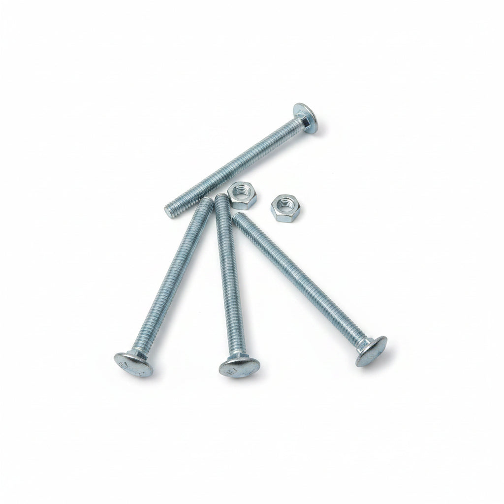PERNO CABEZA REDONDA GALVANIZADO 1/4X3PLG CON TUERCA