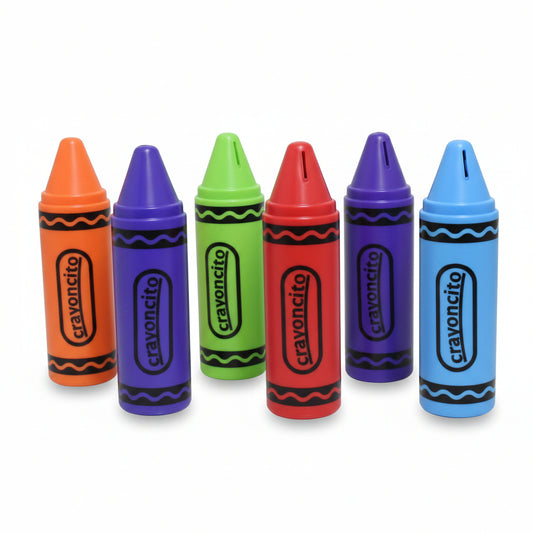 ALCANCIA PLASTICA CRAYON SURTIDO SP235P