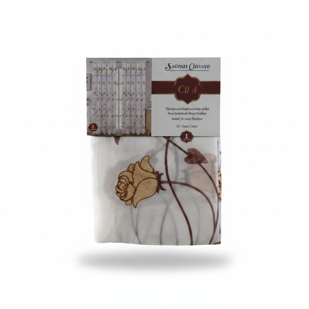 CORTINA ESTAMPADA PARA SALA 52X84PLG SCR-8373
