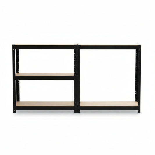 ESTANTE ACERO USO PESADO 5 NIVELES 174X75X30 CM 75KGPOR NIVEL CARGA MAXIMA 375KG NEGRO 0932033