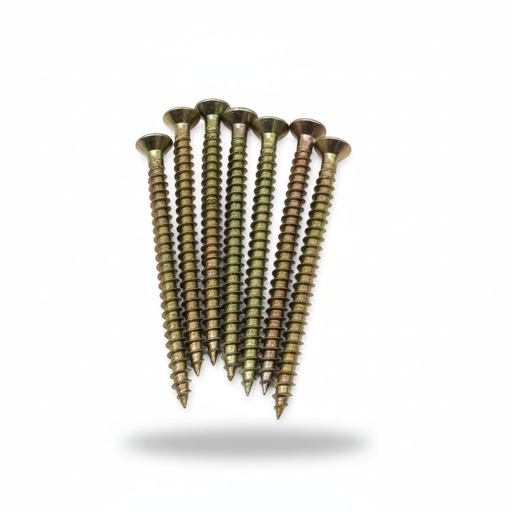 TORNILLO AVELLANADO  DORADO 12 X 3 PLG