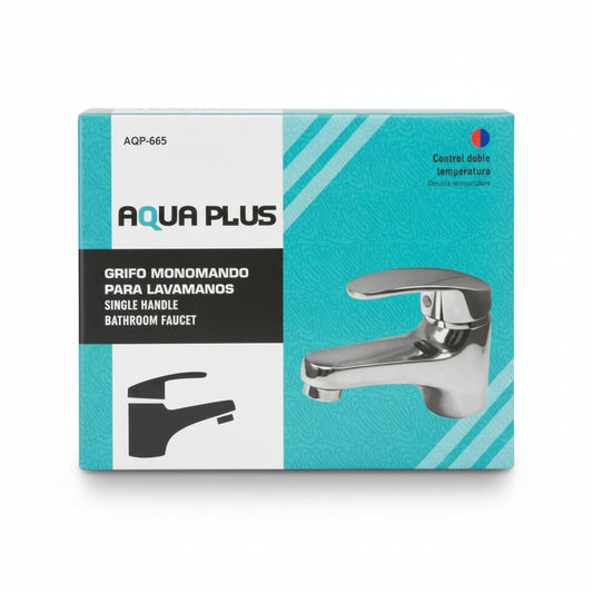 GRIFO PARA LAVAMANOS MONOMANDO AQP-665 AQUA PLUS