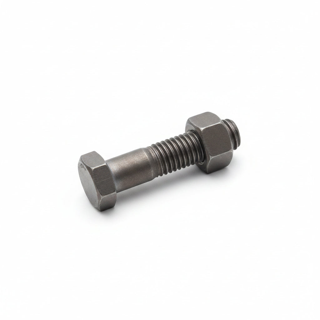 PERNO HEXAGONAL NEGRO CON TUERCA 1/2X2 PLG