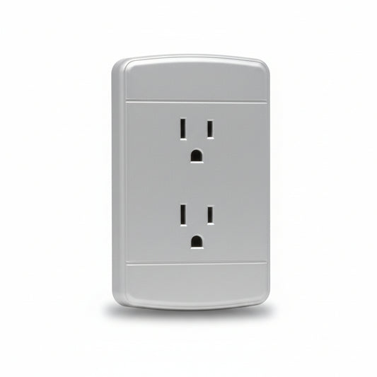 RECEPTACULO DOBLE 127/250V 15A PLATEADO BPA CT00001GR