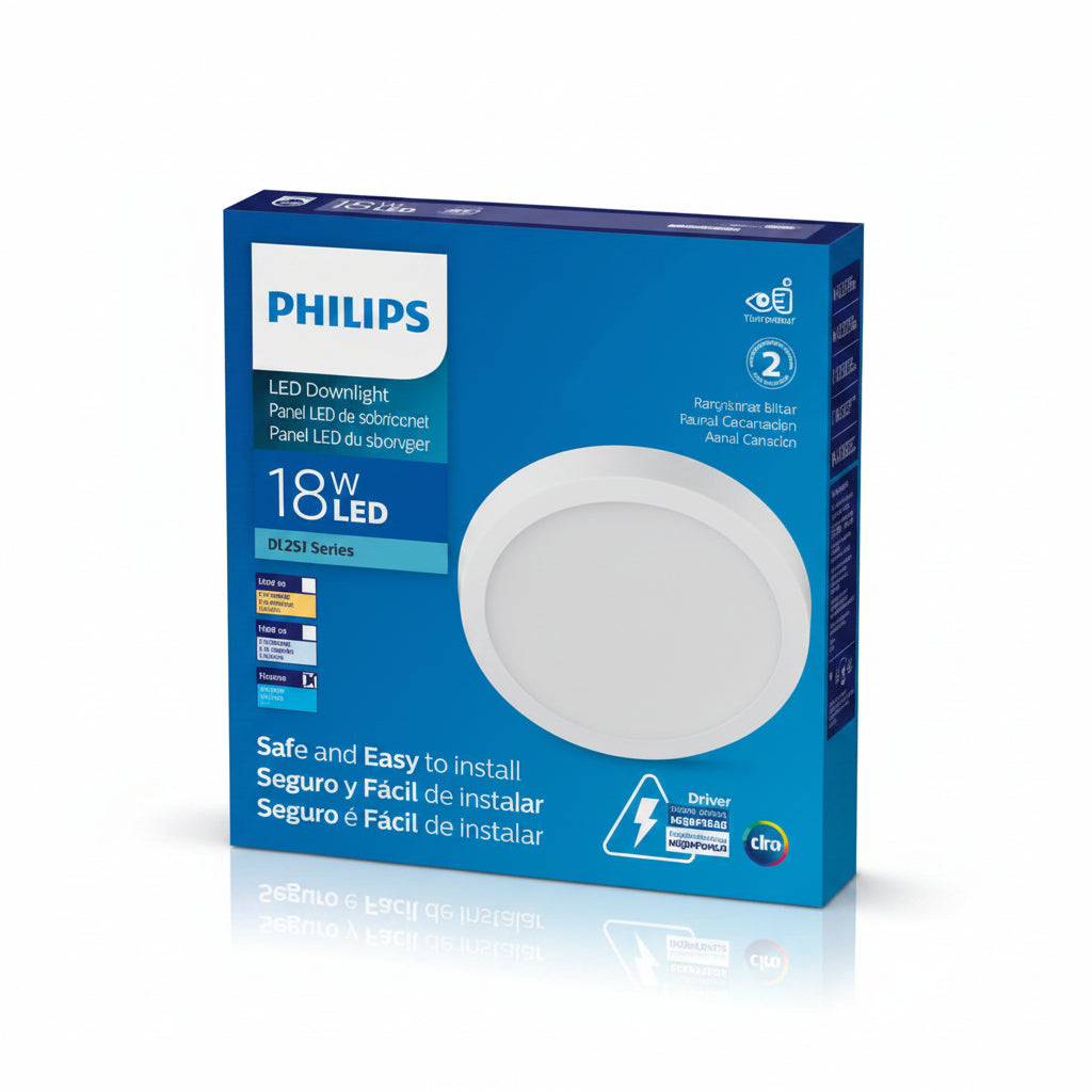 PANEL LED REDONDO 18W PHILIPS DL252 UNIDAD