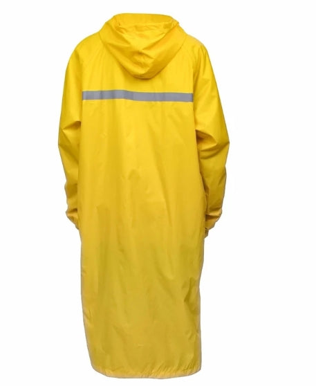 CAPA IMPERMEABLE DE UNA SOLA PIEZA AMARILLO DETALLE GRIS  4493