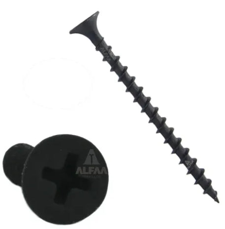 TORNILLO NEGRO TABLA ROCA ROSCA ORDINARIA 8X2PLG