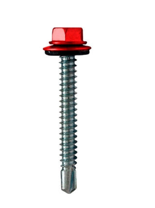 TORNILLO ROJO PUNTA BROCA PARA LAMINA ZINTRALUM 12X2 5/16X2PLG