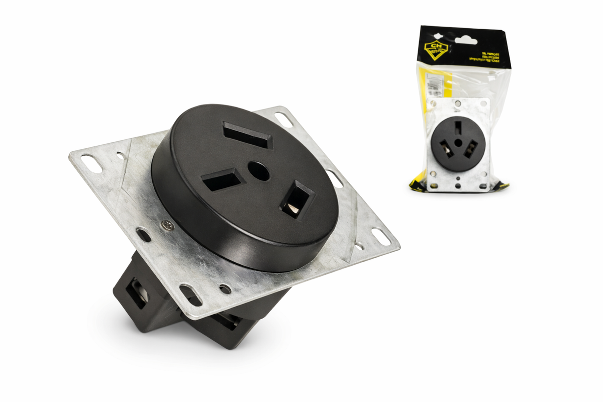 TOMA HEMBRA  PARA EMPOTRAR DE 110V/250V 50A HUNTER EL-1748