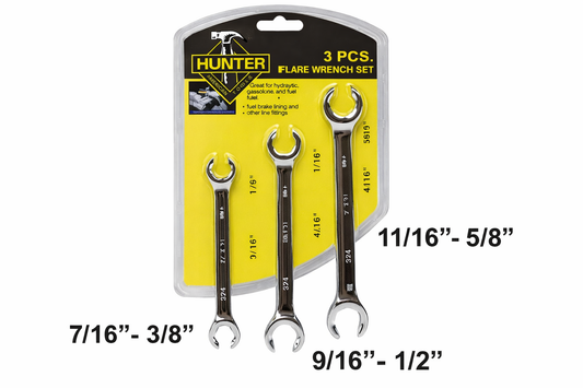 JUEGO DE LLAVE ABOCINADA 3PCS, HUNTER, HM-2305