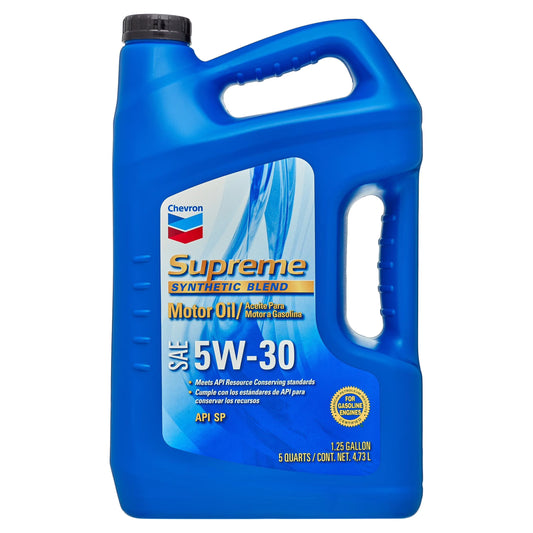 ACEITE PARA MOTOR A GASOLINA 5W-30 SUPREME GALON 5 CUARTO CHEVRON