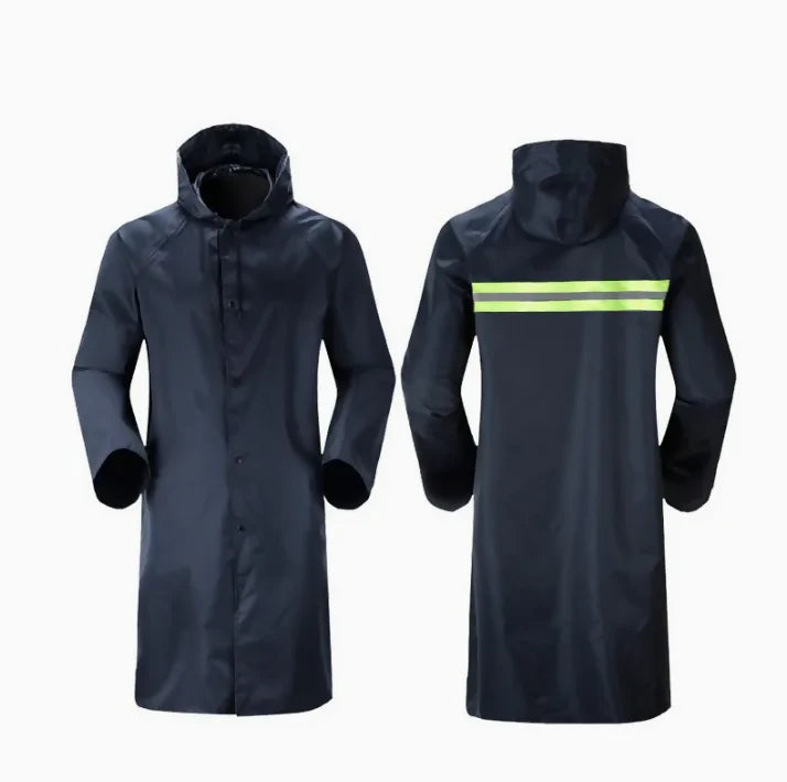 CAPA IMPERMEABLE UNA SOLA PIEZA AZUL DETALLE VERDE  4492