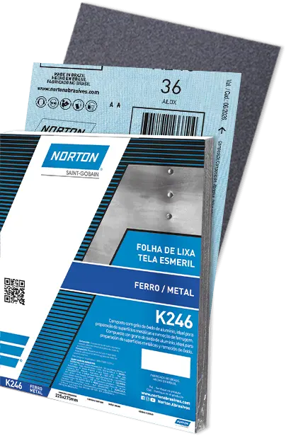 LIJA DE HIERRO NORTON K246  #180