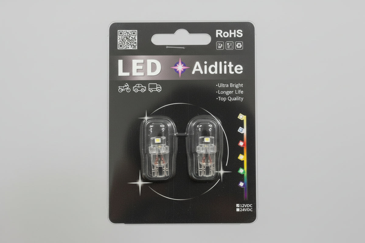 SET FOCO ULTRA BRILLANTE AZUL 12V LB194W-1B AIDLITE