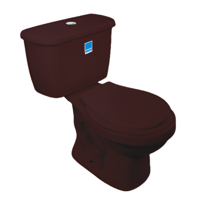 JUEGO INODORO+ASIENTO ACUACER VINO-TINTO 129 CORONA