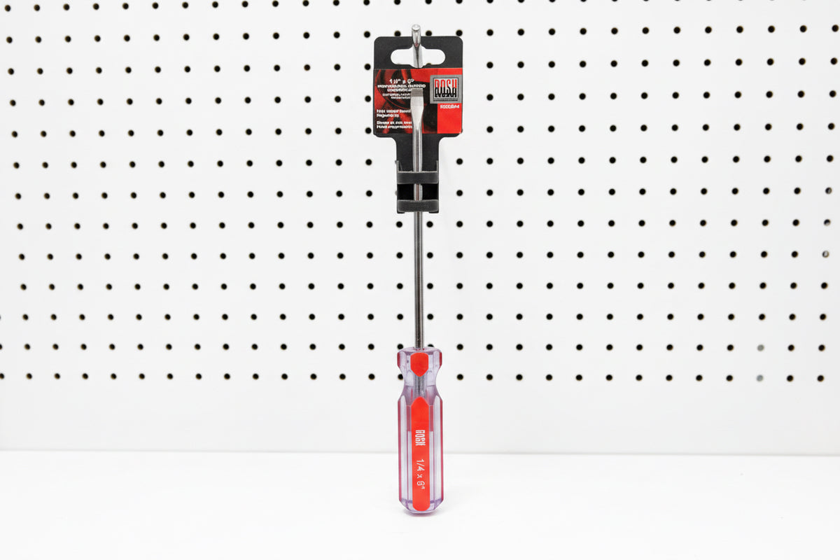 DESTORNILLADOR PLANO PROFESIONAL ROJO 1/4" X 6" ROSH TOOLS RS62044