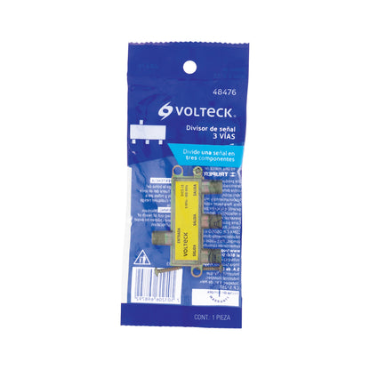 SPLITTER DE 1 ENTRADA 3 SALIDA VOLTECK 48476