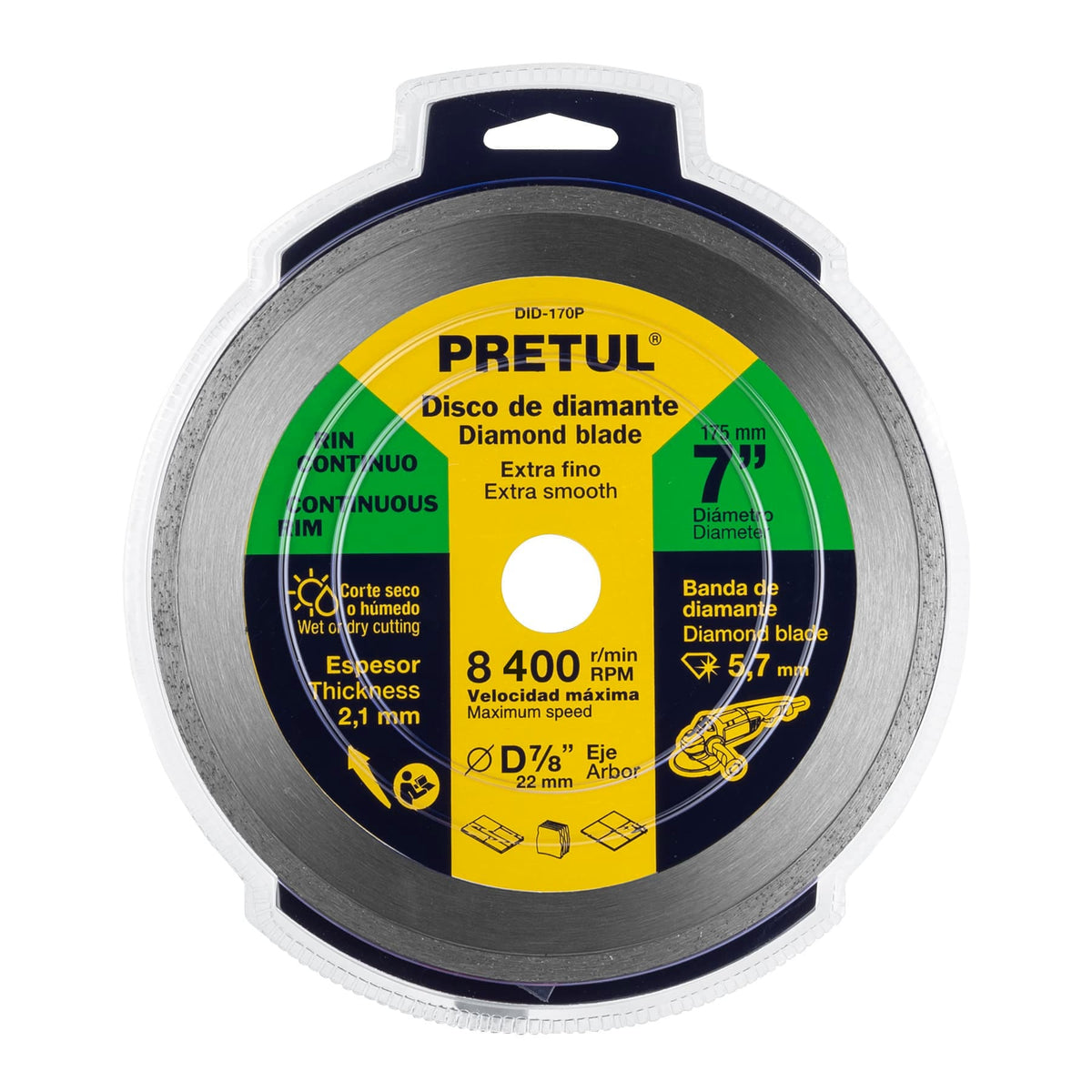 DISCO PRETUL DIAMANTE DE 7 PLG 21000