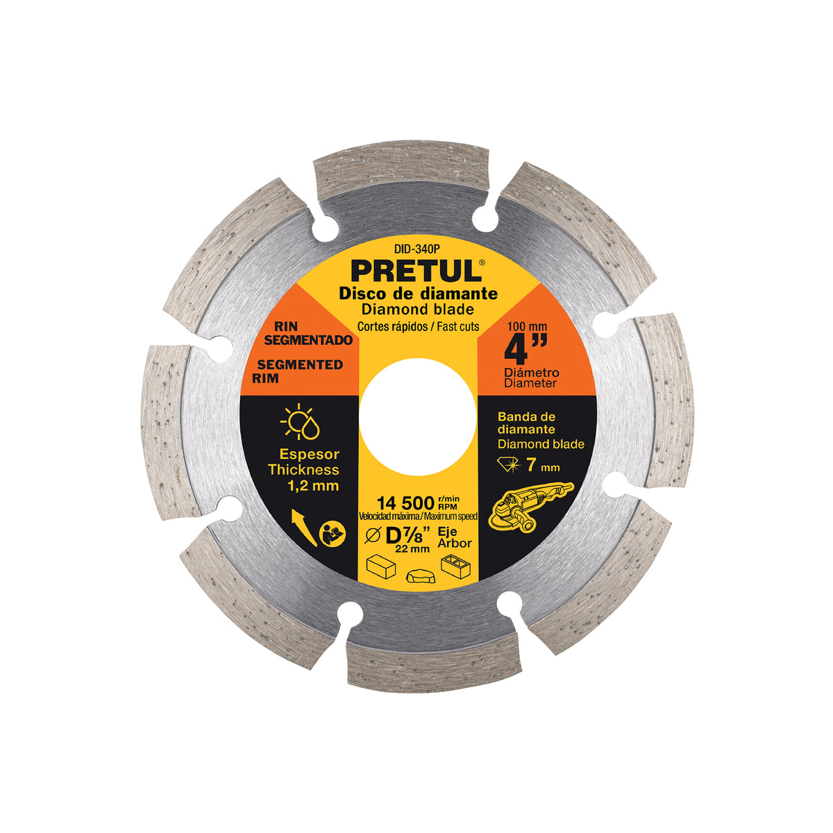 DISCO PRETUL DIAMANTE DE 4 PLG 27031