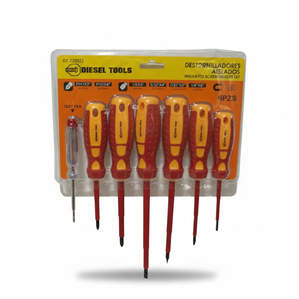 SET DE DESTORNILLADOR 6PCS DT-222072 DIESEL TOOLS