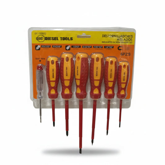 SET DE DESTORNILLADOR 6PCS DT-222072 DIESEL TOOLS