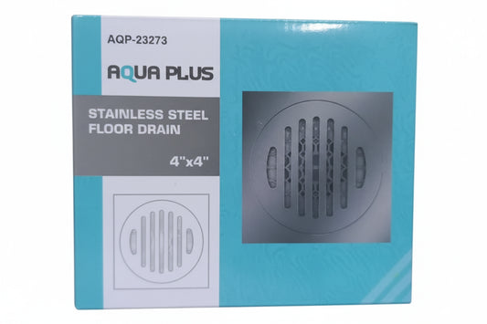 RESUMIDERO DE ACERO 4X4 PLG AQUA BLUE AQP-23273