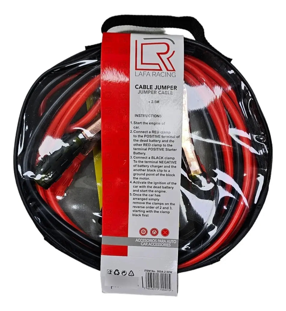 CABLE JUMPER DE 300AMP 2.5MTS LAFA RACING 300A-2.5M
