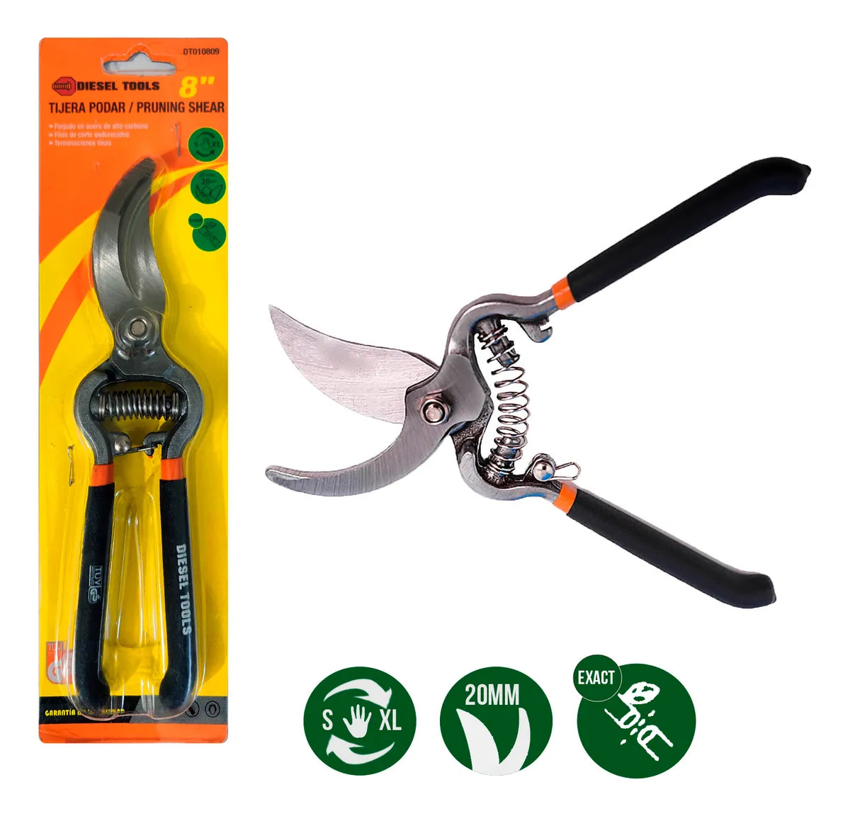 TIJERA JARDINERA DE 8 PLG DIESEL TOOLS DT010809