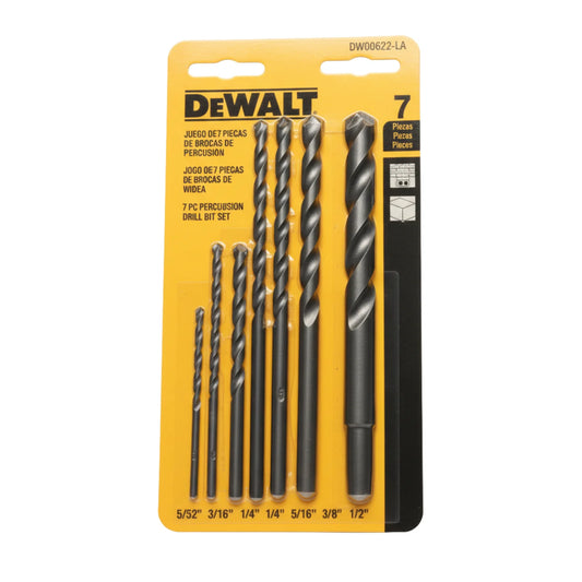 JUEGO DE 7 BROCAS DE PERCUSION DEWALT