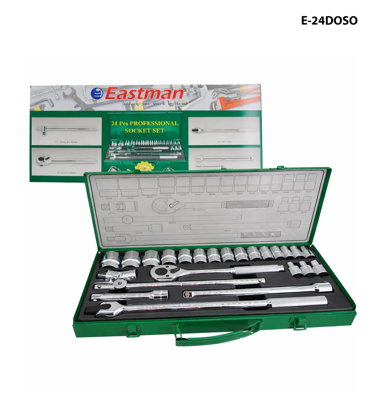 SET DE 24 CUBOS 1/2 PLG EASTMAN E-24DOSO