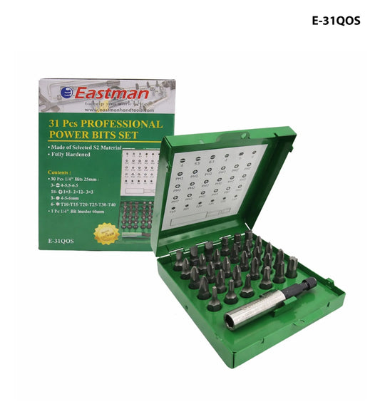 JUEGO DE PUNTAS 31PCS EASTMAN E-31QOS