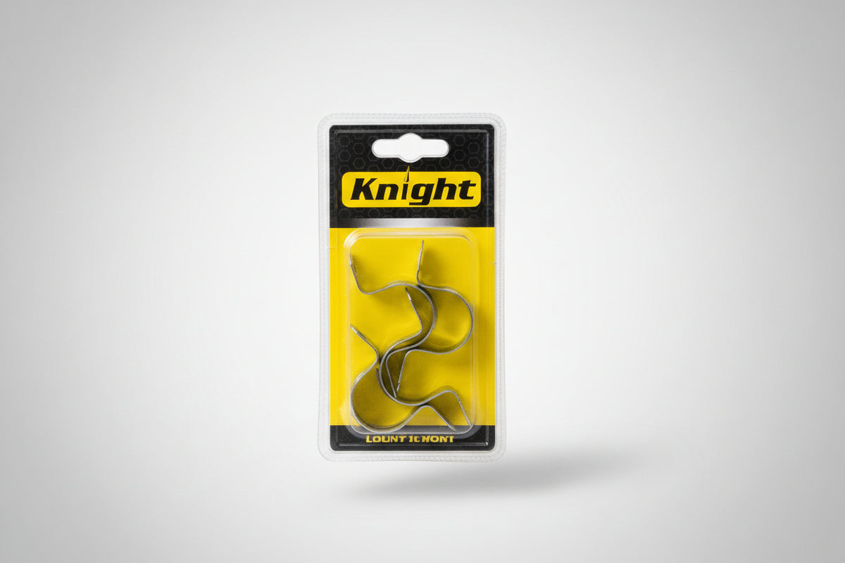 SET ABRAZADERA CONDUIT OMEGA DE 17MM-25MM KNIGHT, LAMINA GALVANIZADO