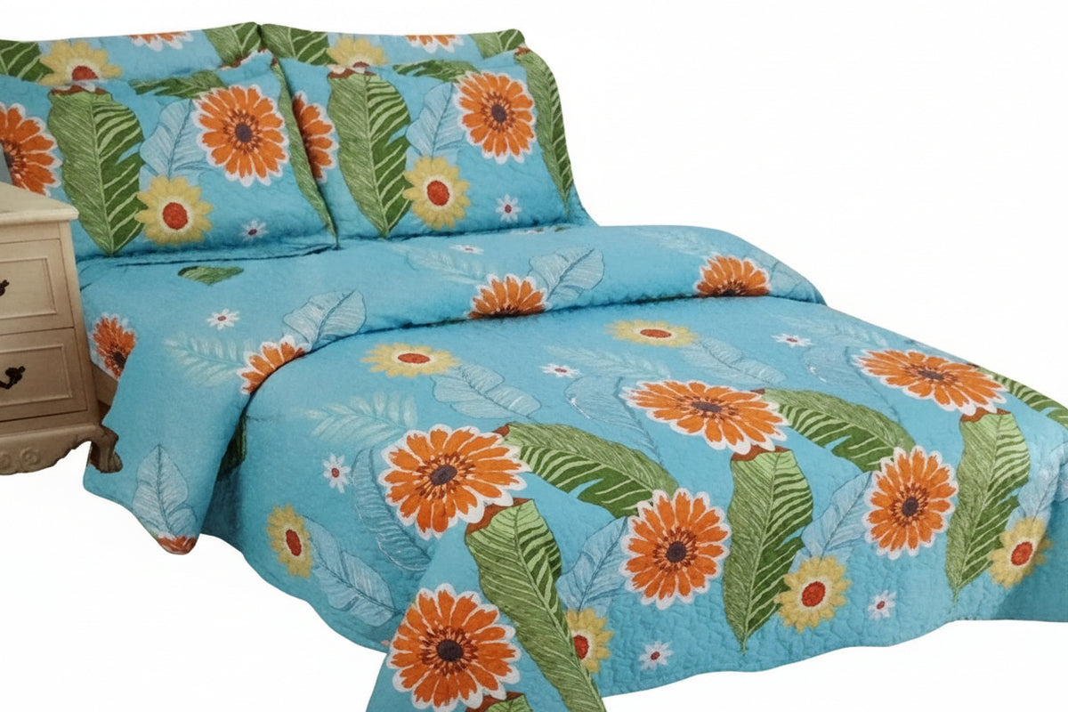 SET DE EDREDÓN + SÁBANA AMICI 6 PIEZAS FULL KIS-2182
