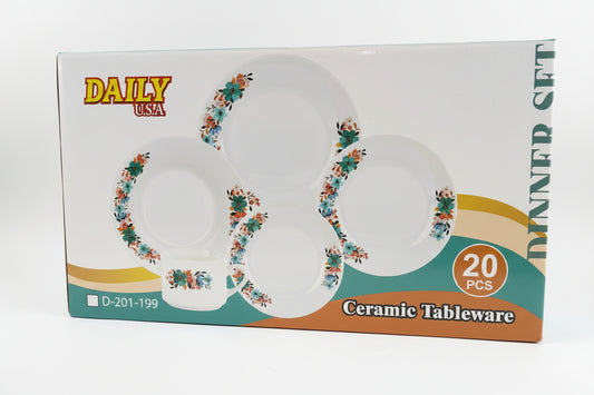 SET VAJILLA 20 PZAS DAILY D-201-199