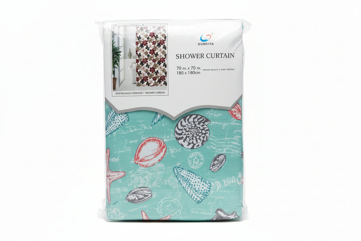 CORTINA DE BAÑO OUMEIYA 180 × 180 CM AZ8466