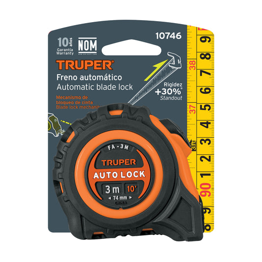 CINTA METRICA DE 3M 10 PLG TRUPER 10746