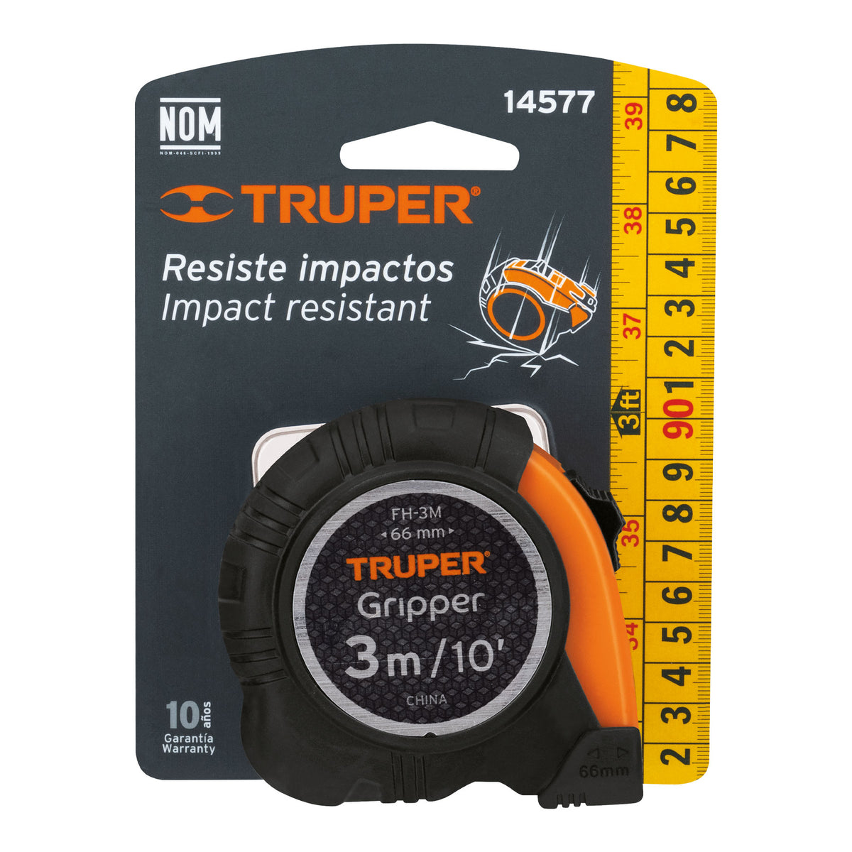 CINTA METRICA DE 3 METROS TRUPER 14577