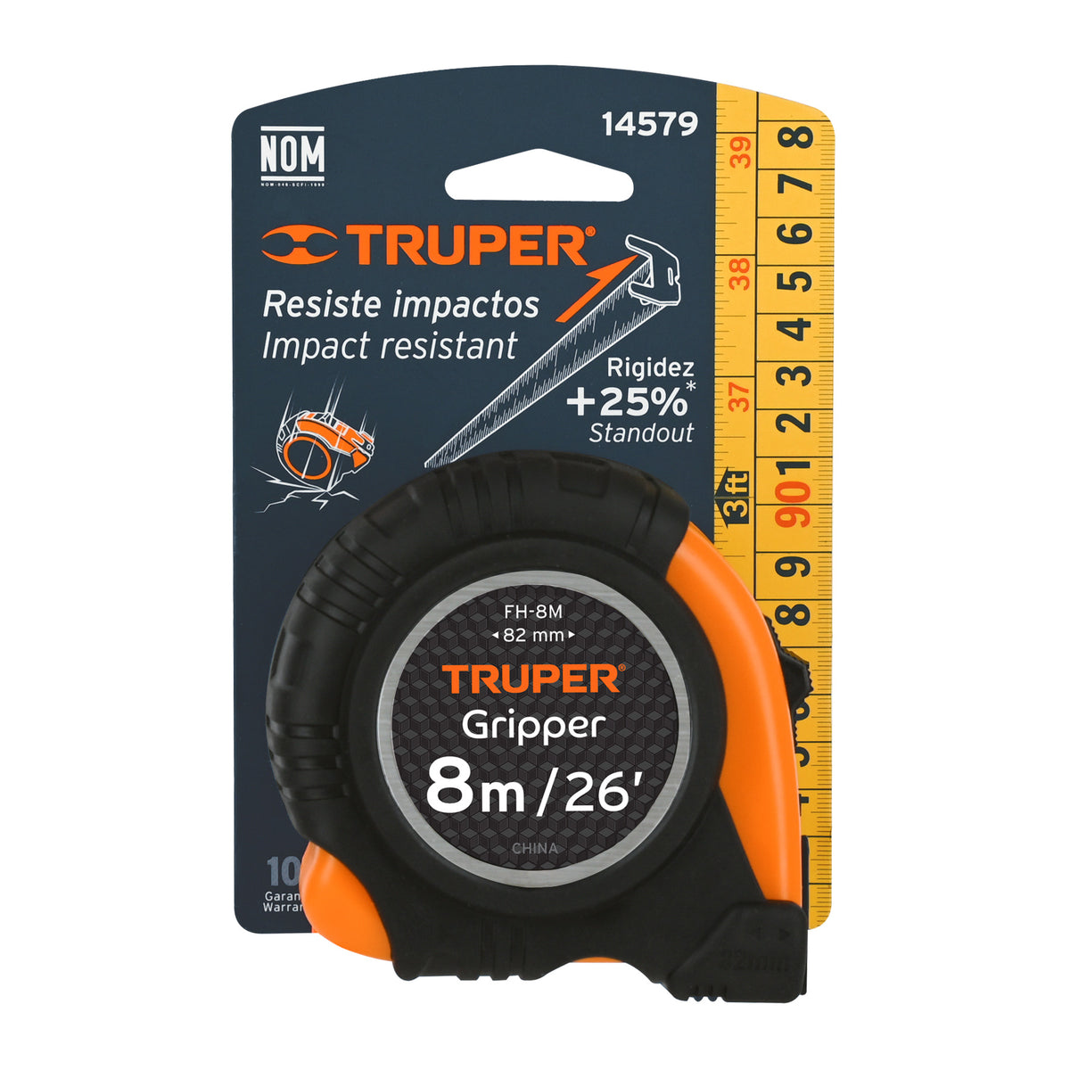 CINTA METRICA DE 8M 26 PLG TRUPER 14579