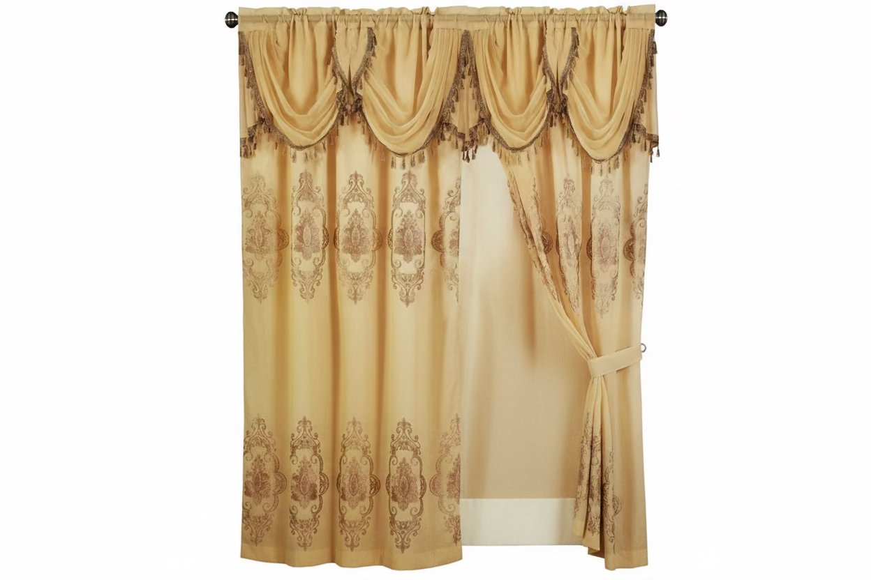 CORTINA TEYLINE 2 PIEZAS 60 × 66 PULGADAS  AZURRA