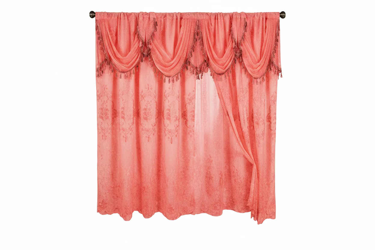 CORTINA TEYLINE 2 PIEZAS 60 × 66 PULGADAS  AZURRA