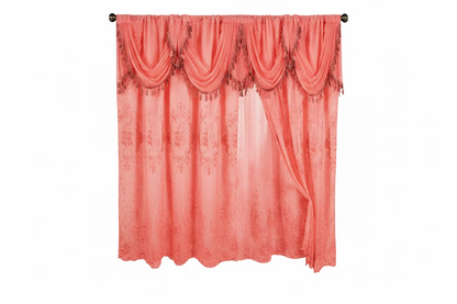 CORTINA TEYLINE 2 PIEZAS 60 × 66 PULGADAS  AZURRA