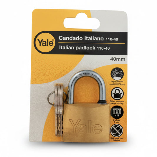 CANDADO 110-40 MM BLISTER YALE 0001107