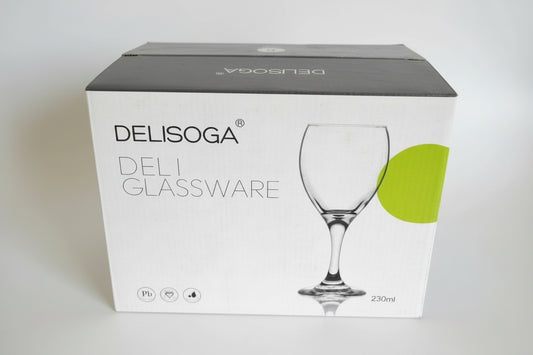 SET DE 6 COPAS DE VIDRIO 230 ML DELISOGA GL3965