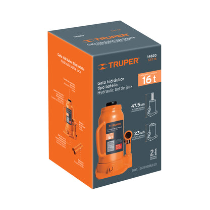 GATO HIDRAULICO TIPO BOTELLA 16T TRUPER