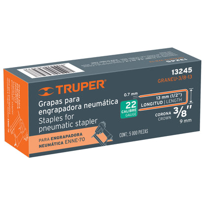 GRAPAS CORONA 3/8 CALIBRE 22 13MM TRUPER 13245